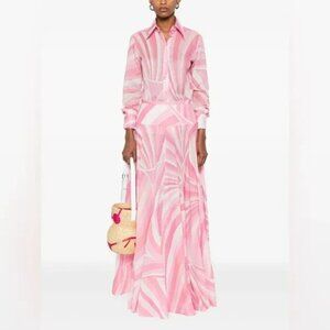 Pucci Iride-print Maxi Skirt in Cotton-muslin